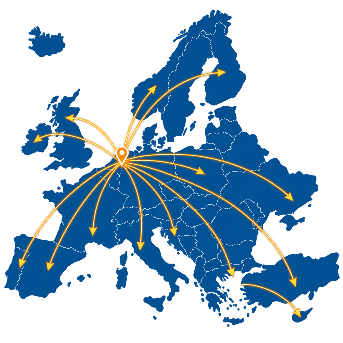 Europees transportnetwerk van FTS