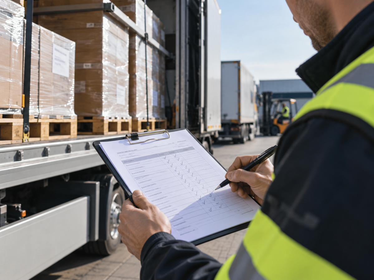 Voorbereiding van Europees wegtransport